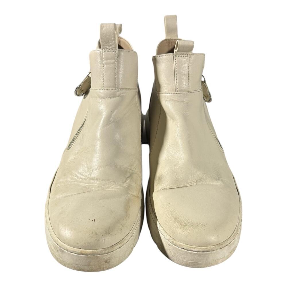 Vionic Brinkely Leather Zip Up Boot Women’s 8 Beige Sneaker Sole Casual Shoe - Picture 4 of 9